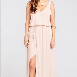 Kendall blush pink dress like new! Worn once!